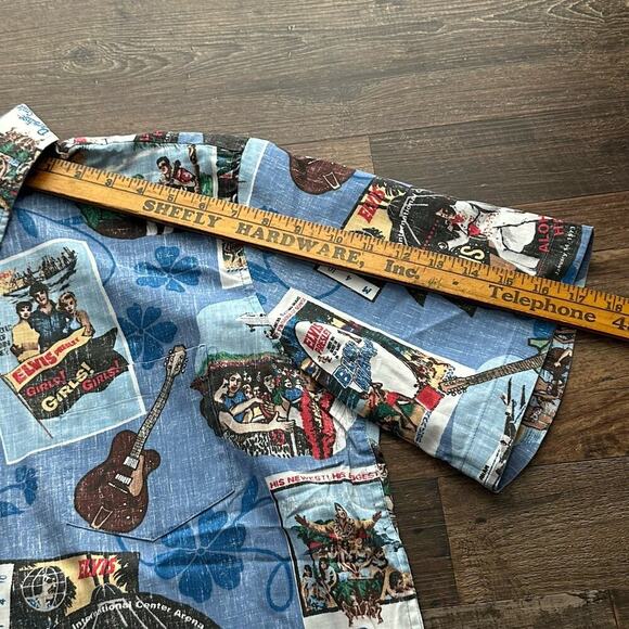 Elvis Presley In Hawaii Reyn Spooner Hawaiian S/S Button Down Mens Shirt 2XL - Picture 9 of 10
